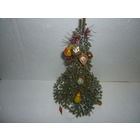 Ёлочная игрушка. Ёлка с миниатюрными игрушками. СССР