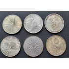 10 марок Германии 1972 х6 монет! Полный комплект! XX летние Олимпийские Игры, Мюнхен 1972! Гамбург, Штутгарт! Серебро 93 грамма 625 пробы 1,869 унции! ВОЗМОЖЕН ОБМЕН!