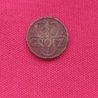 Медная, 1 грош, 1930г., /Польша/редкая, находка и нечищена...