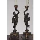 Парные бронзовые подсвечники. Франция 19 век.