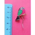 Брошка металлическая. Птичка. С рубля. Без минимальной цены