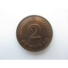 ФРГ  2 пфеннига   1964   D .