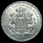 3 марки 1911 Гамбург - нечастая земля! штемпельный сохран!