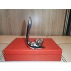 Тяжёлая, металлическая подставка для колец "Лисичка", высота 8.5 см.