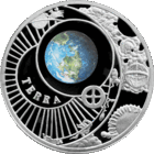 Торги. Серебро.  Зямля . Земля . 10 рублей , Solar System . Сонечная сістэма , Солнечная Система ,  2012 год .