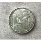 5 марок 1936 F  Гиндербург Германия Серебро