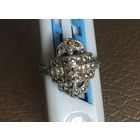 Кольцо винтаж под серебро безразмерное