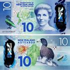 Новая Зеландия 10 долларов 2015 год  UNC (полимер) Номер банкноты BF15094041