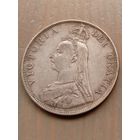 Великобритания. Двойной флорин 1889. Виктория