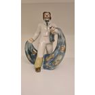 Фарфоровая статуэтка "Рыбак с сетью" ЗХК