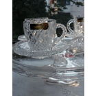 Чашка с блюдцем хрусталь