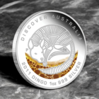 Австралия 1 доллар 2011г. "Динго". Монета в капсуле; деревянном подарочном футляре; номерной сертификат; коробка. СЕРЕБРО 31,135гр.(1 oz).