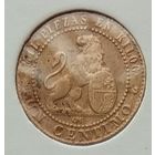 Испания 1 сентимо 1870 г. В холдере