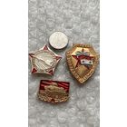 Значки Слава армии, танкистам и ракетчикам, 3 шт