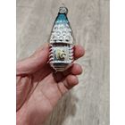 Игрушка елочная советская домик