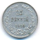 25 пенни 1910 год  _состояние ХF