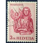 Швейцария 1961 скульптура в храме, 1 из 4.