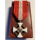 Рыцарский крест Ордена Короны Италии . Серебро.