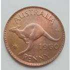 Австралия 1 пенни 1960 год кенгуру королева Елизавета II