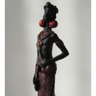 Статуэтка Негритянка Амур любовь лук стрела сердца