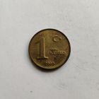 Турция 1 новый куруш 2005 г.