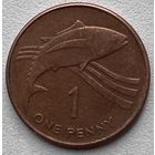 Острова Святой Елены и Вознесения 1 пенни 2006 г.