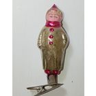 Ёлочная игрушка - Мальчик - клоун  , СССР