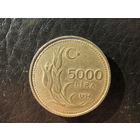 Турция. 5 000 лир.1994. С 20 копеек. Распродажа коллекции. Смотрите другие лоты.