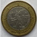 Мексика 20 песо 2000 г. Шиутекутли - бог огня, властелин вулканов