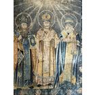 Старинная литография три Святителя