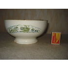 Миска. Агитационный фарфор. СССР, Будянский фаянсовый завод "Серп и Молот", конец 20-х годов прошлого столетия.