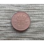 Werty71 Бельгия 20 сантимов 1954 Шахтёр Лампа