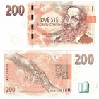 Чехия 200 крон образца 2018 года UNC p19 серия P65