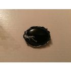 Брошь Авторский дизайн Оникс? Серебро Германия винтаж