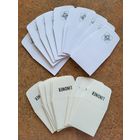 Leuchtturm бумажные пакетики для монет 46x46 мм! 10 штук! Германия, Лёйхтурм, Leuchtturm! ВОЗМОЖЕН ОБМЕН!