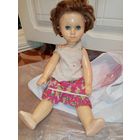 Большая старая кукла с чердака. СССР винтаж. 60 см. С рубля.