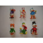 Киндер киндеры из серии Дональд Дак и его семья Donalds flotte Familie 6 шт Ферреро 1987 ВИНТАЖ