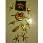 Кокарда,эмблемы, ромбики, квадратики, прямоугольники ВОХР СССР