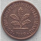 Германия 1 пфенниг 1989 г. J
