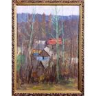 Дмухайло И.С "Неманские берега",1960г. К/М. р.32,5х44см.