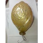Игрушка на ёлку , Большой Лимон , толстое стекло , винтаж , СССР .