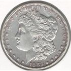 США 1 доллар 1883 года. Морган. Без знака монетного двора. Серебро. Состояние aUNC!
