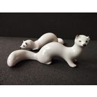 Статуэтка фарфорова Ласка в стойке (горностай). Полонное, СССР