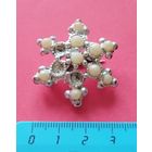 Брошка металлическая в реставрацию. С рубля. Без минимальной цены