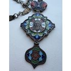 Панагия. Спас Нерукотворный. Серебро 84 пр. клеймо мастера. Россия.