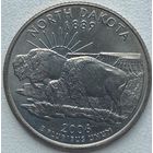 США 25 центов (квотер) 2006 г. D. Северная Дакота