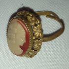 Винтажное кольцо" Камея"латунь,позолота