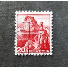 Марка Швейцария 1936 год Стандартный выпуск