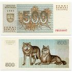 Литва. 500 талонов (образца 1993 года, P46, UNC) [серия PD]