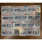 Автомобильный номеР США (штат Калифорния) два одинаковых номера, перед и зад.